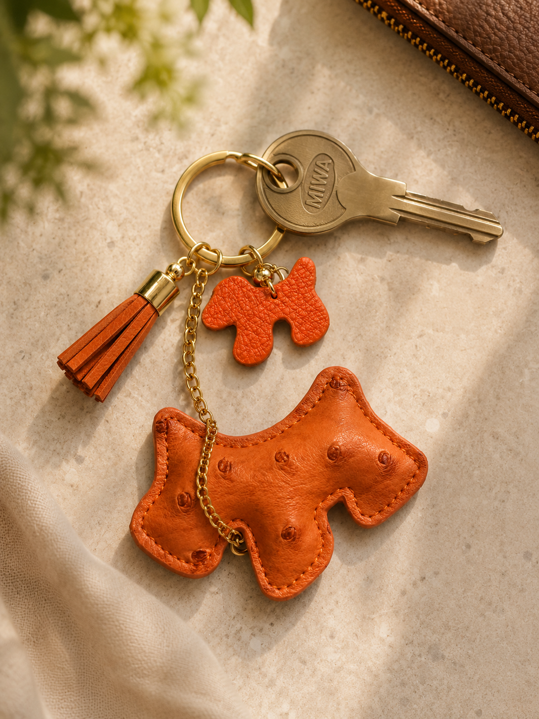 Schlüsselanhänger Dog - orange