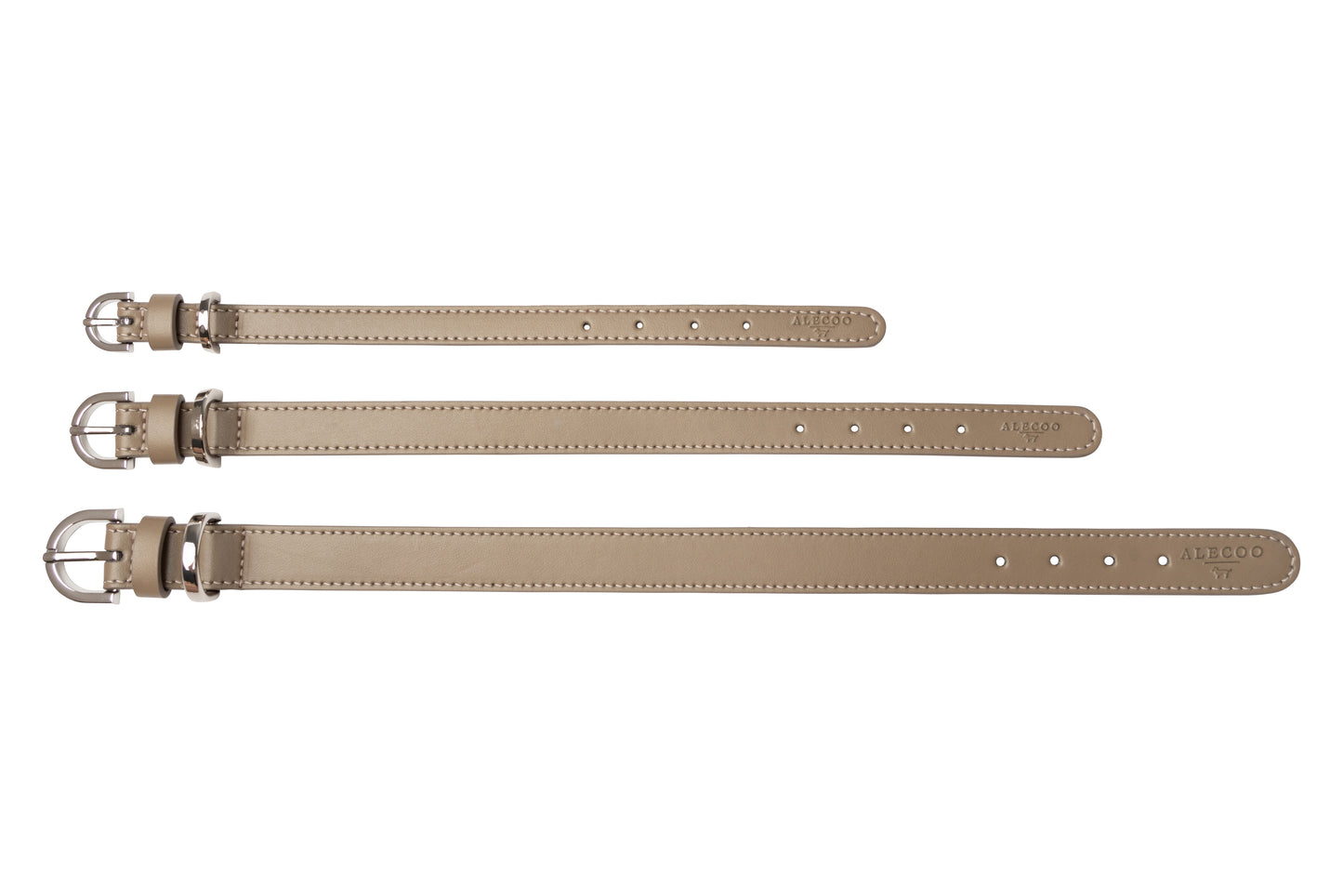 Dog collar Classy sand - silver