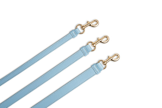 Hundeleine Classy light blue - gold