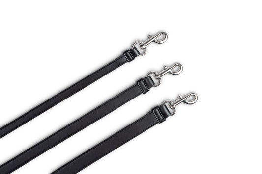 Hundeleine Classy black - silber