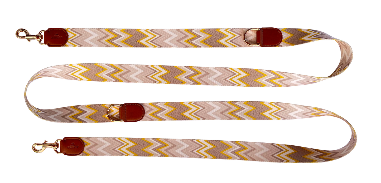 Dog leash Chevron Citron