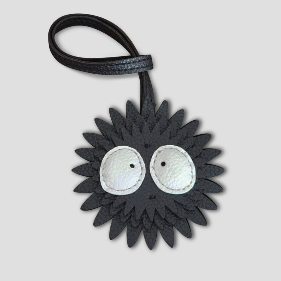 sea urchin bag charm