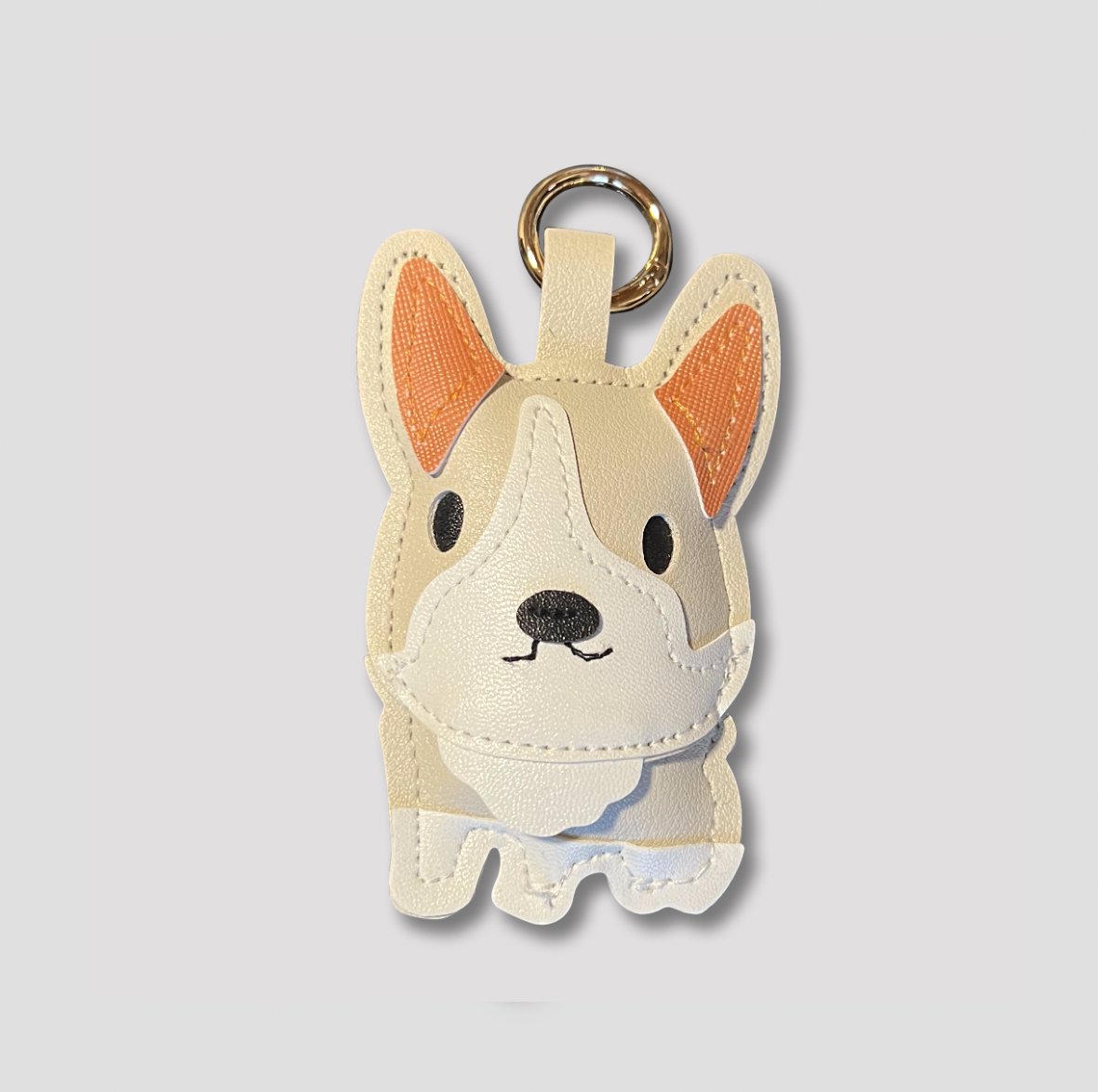 Corgi Bulldog Pendant beige