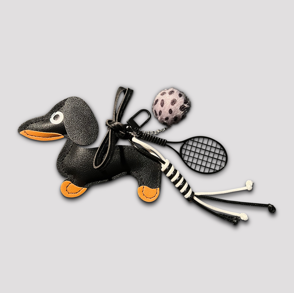 Dachshund Pendant Tennis black