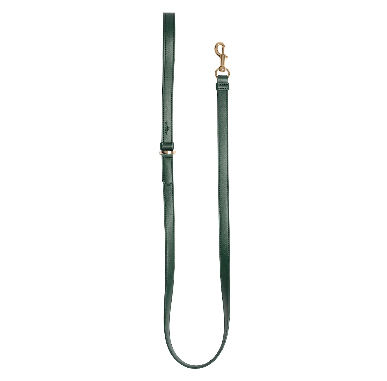 Hundeleine Classy dark green - gold