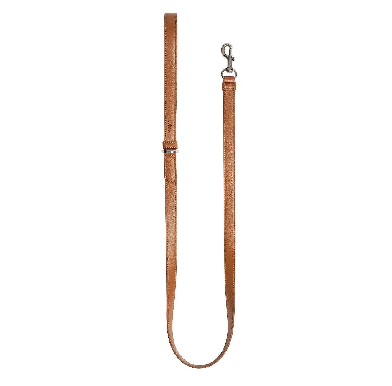 Hundeleine Classy cognac - silber