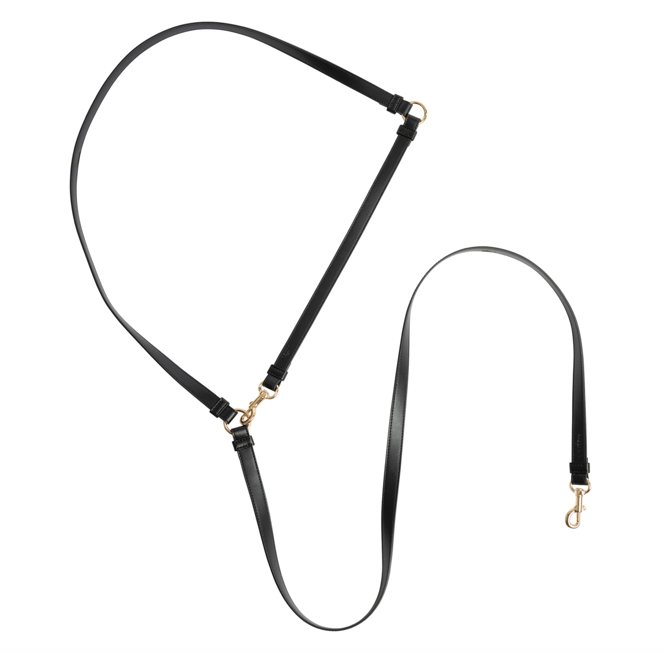 Hundeleine Classy black - gold