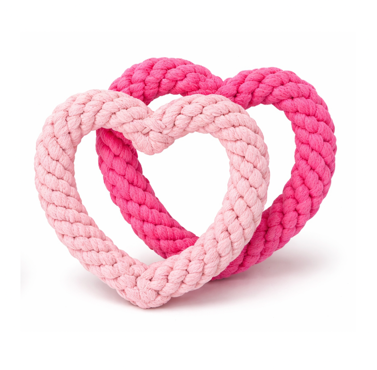 Hundespielzeug Herz-Set - rose