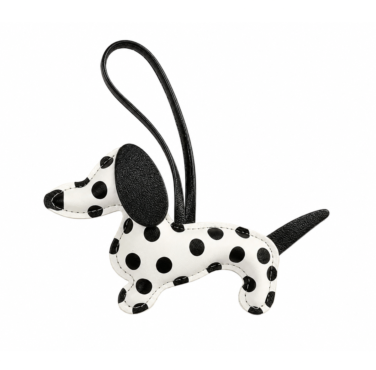 Dackel Taschenanhänger Polka Dot