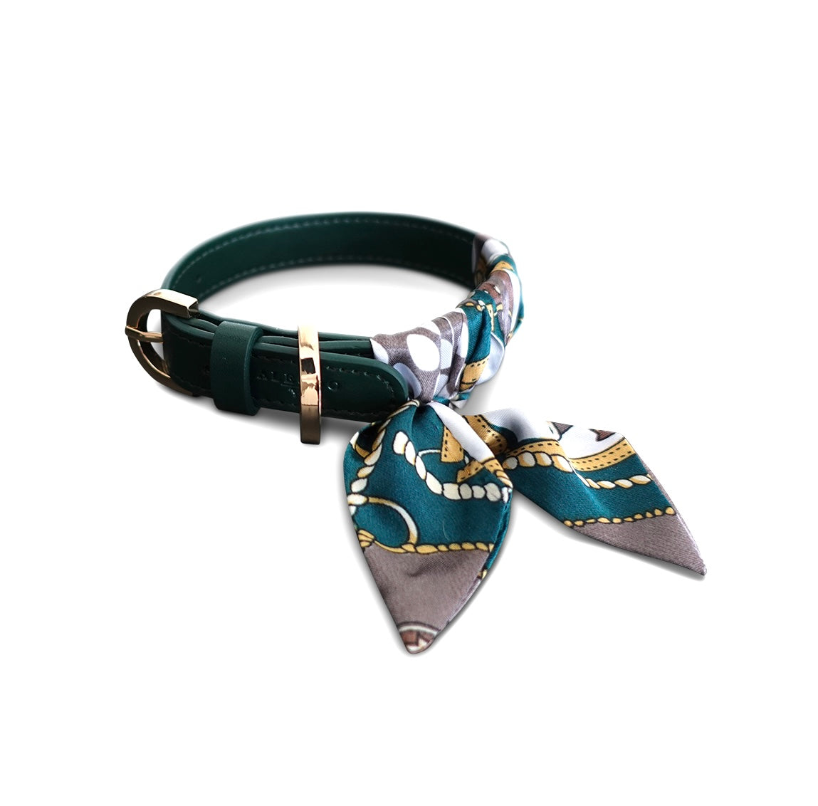 Hundehalsband Twilly Classy - dark green