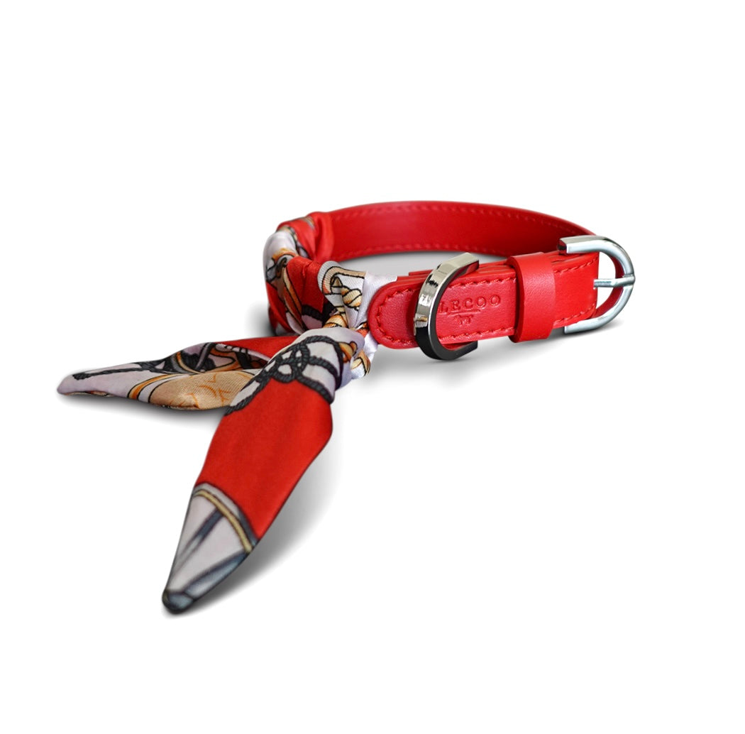 Hundehalsband Twilly Classy - red