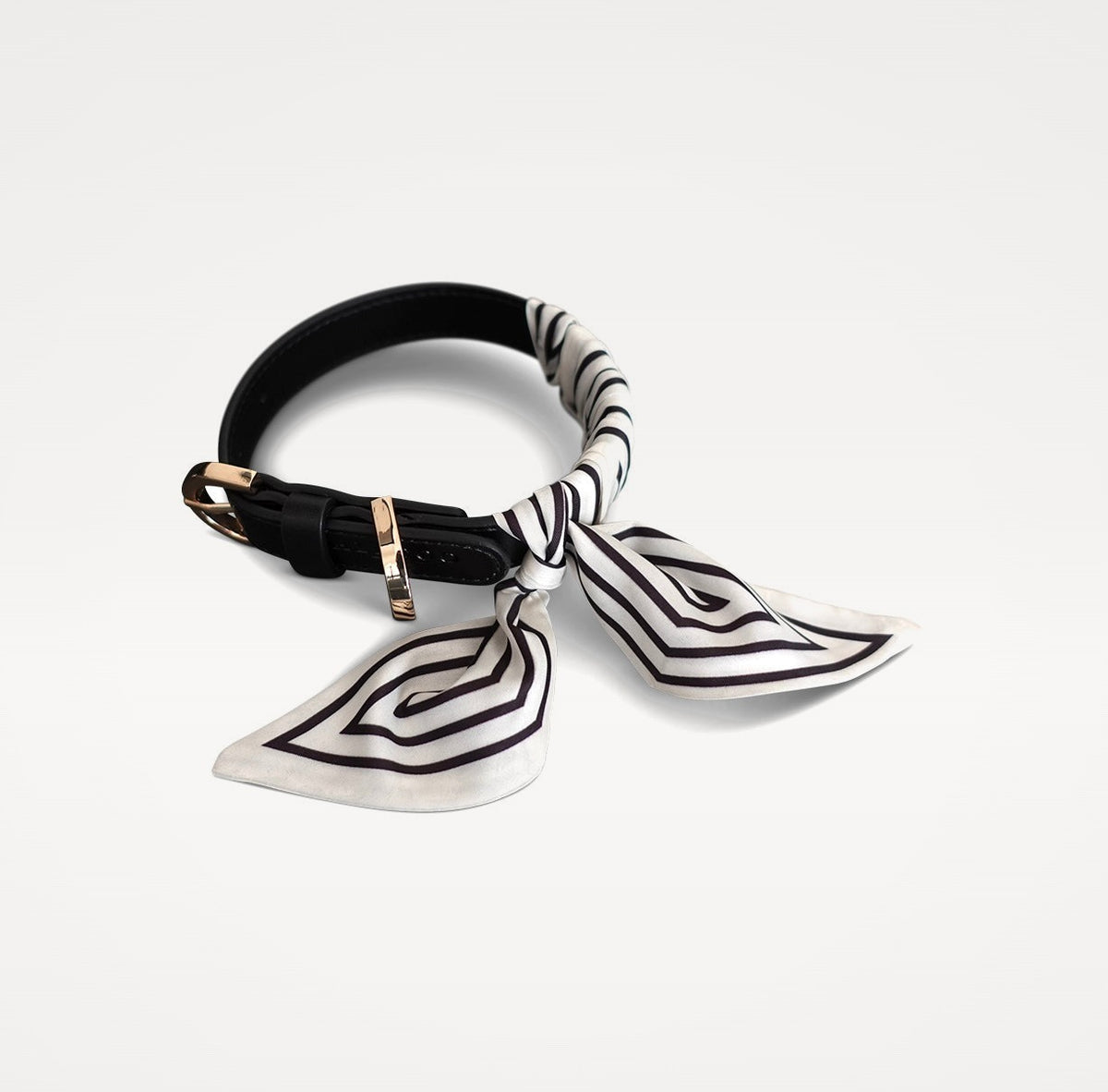 Dog collar Twilly Stripes - offwhite