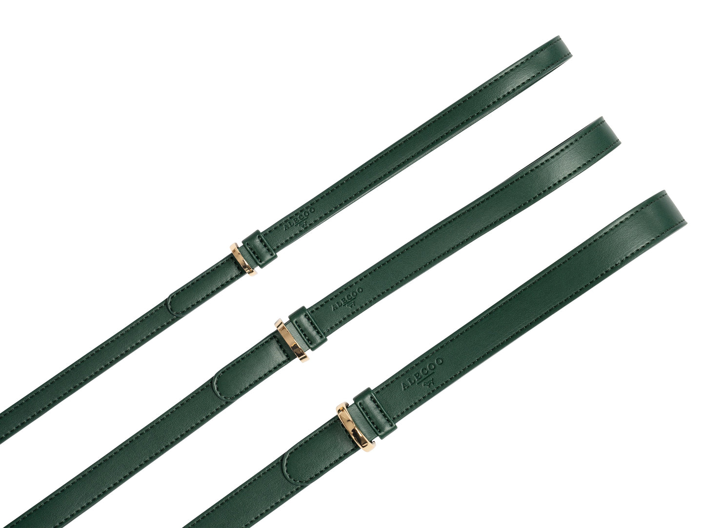 Hundeleine Classy dark green - gold