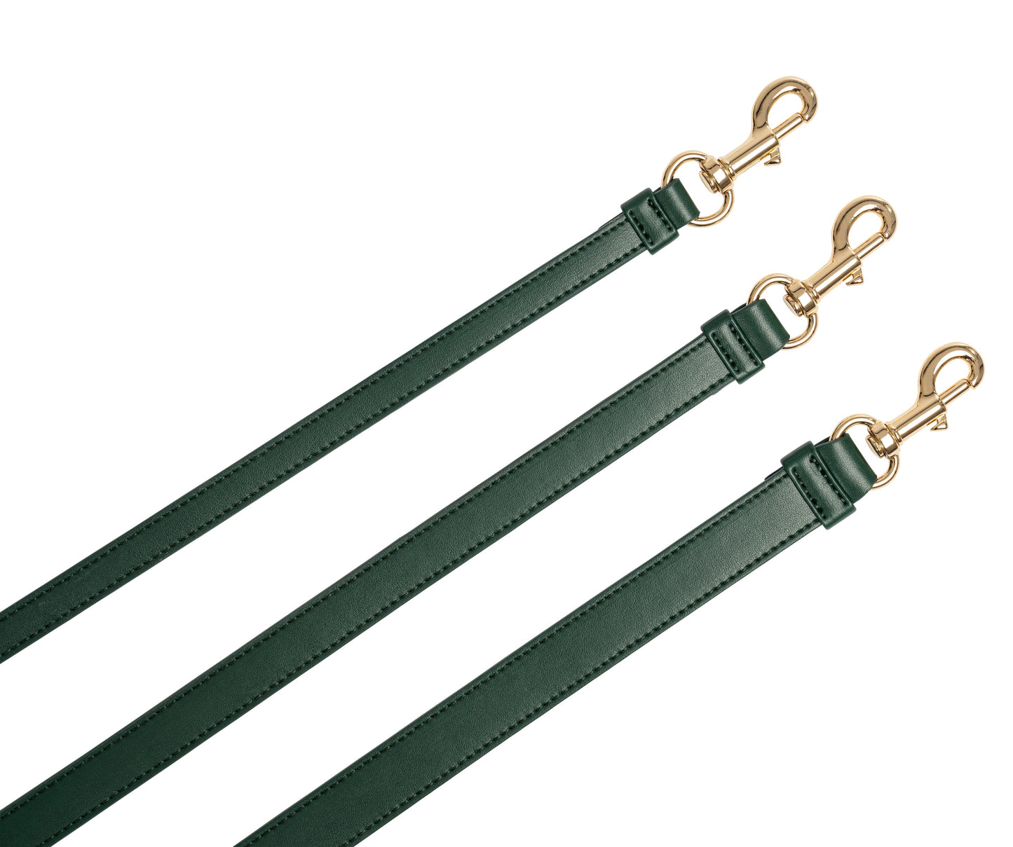 Hundeleine Classy dark green - gold