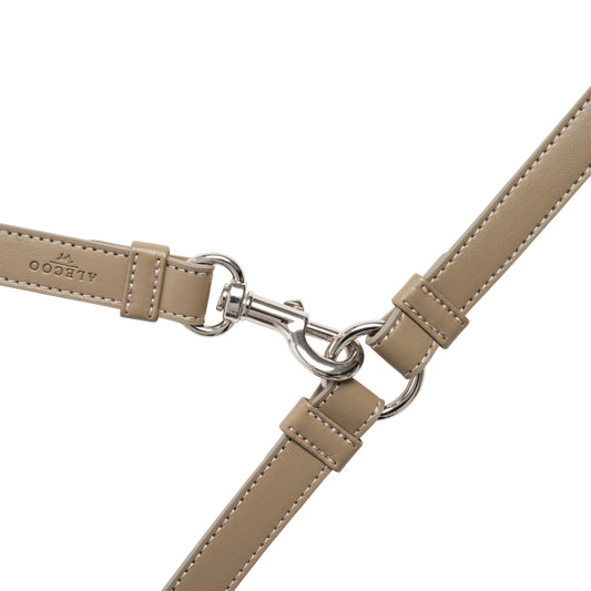 Hundeleine Classy taupe - silber