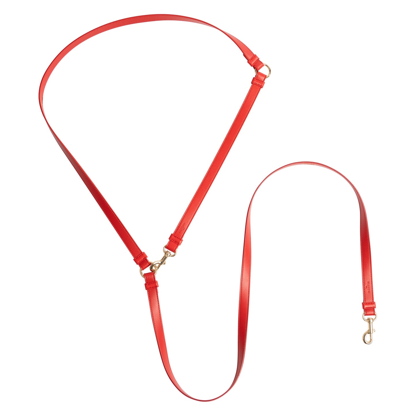 Dog leash Classy sunset red - gold