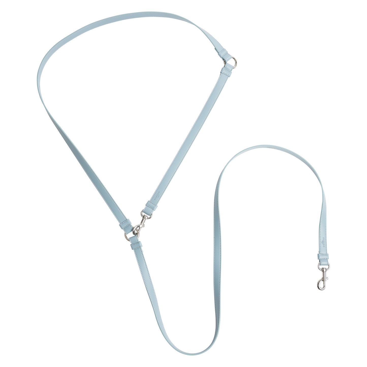 Dog leash Classy ice blue - silver