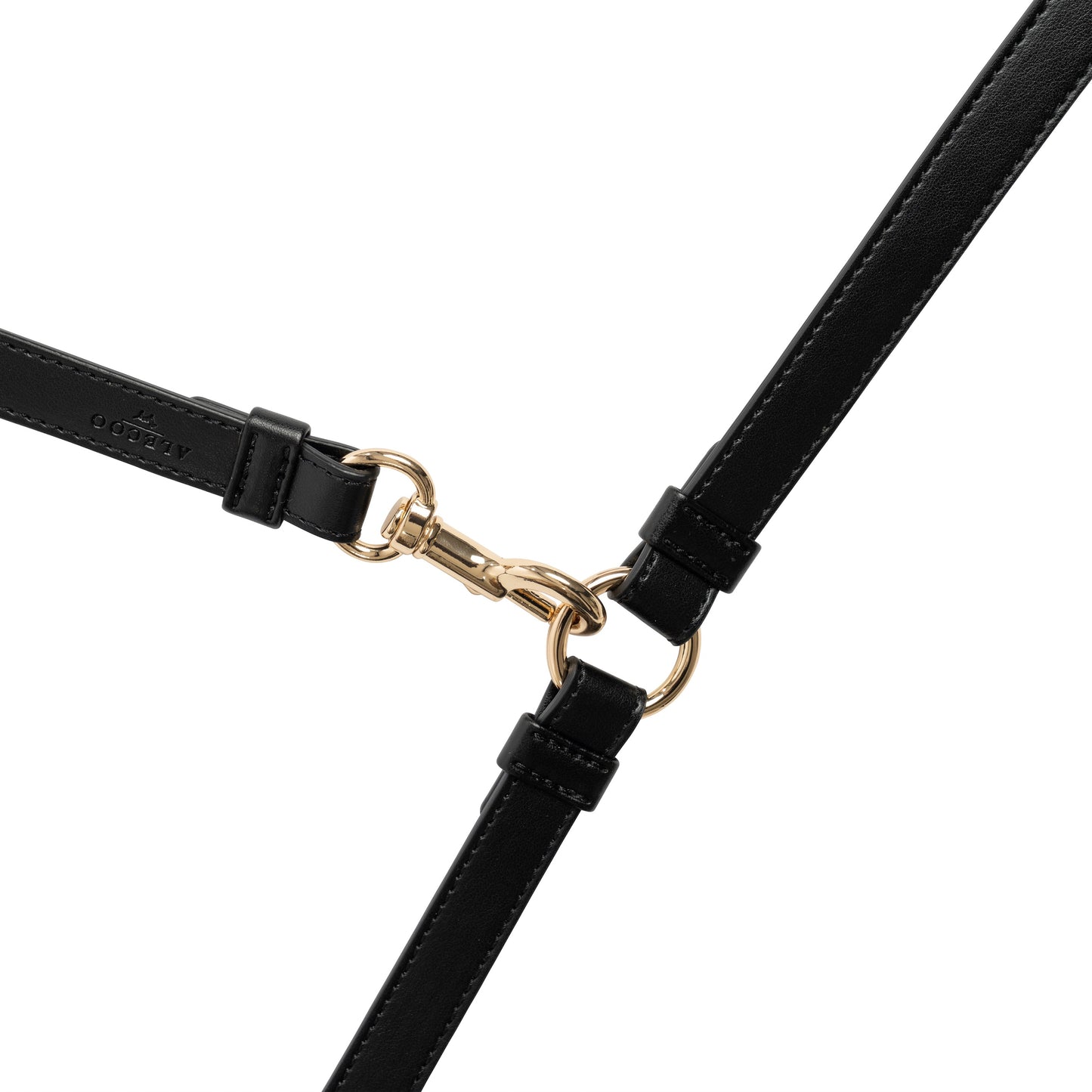 Dog leash Classy black - gold