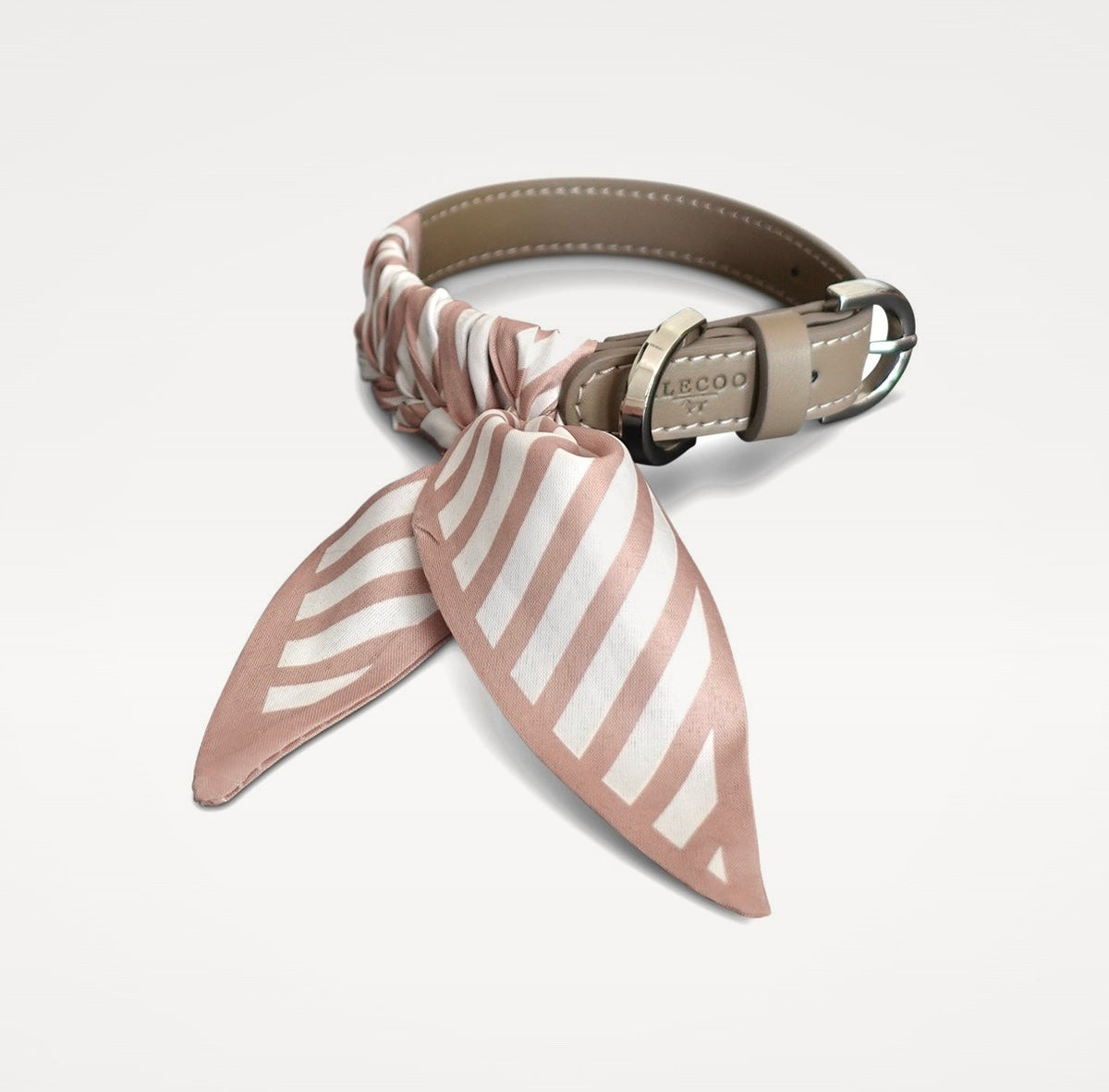 Hundehalsband Twilly Stripes - powder