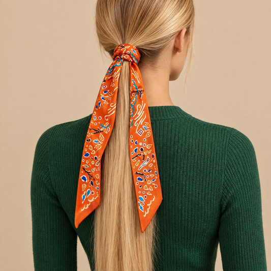 Twilly Celeste Dune - orange von ALECOO am Model getragen