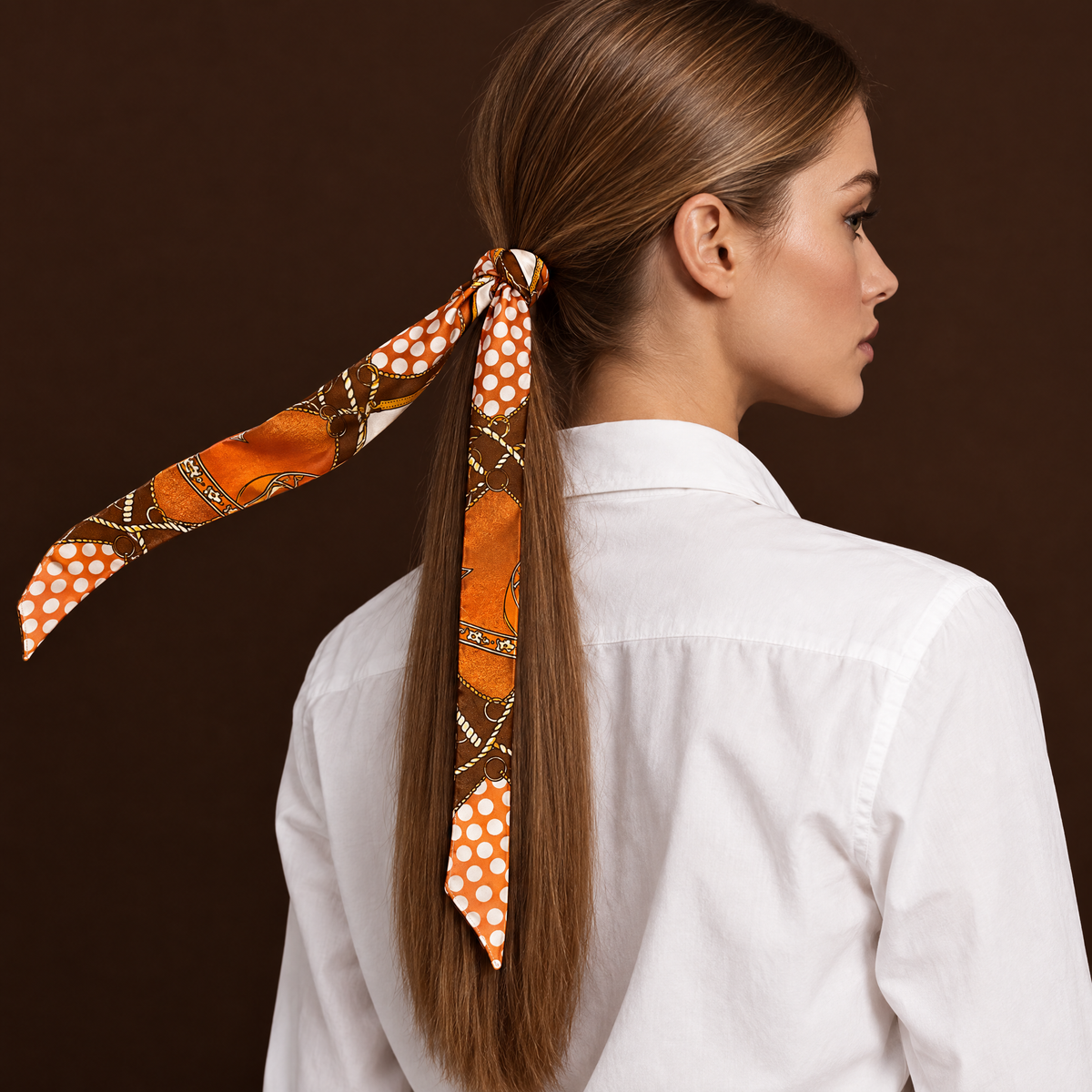 Twilly Classy - cognac von ALECOO am Model getragen