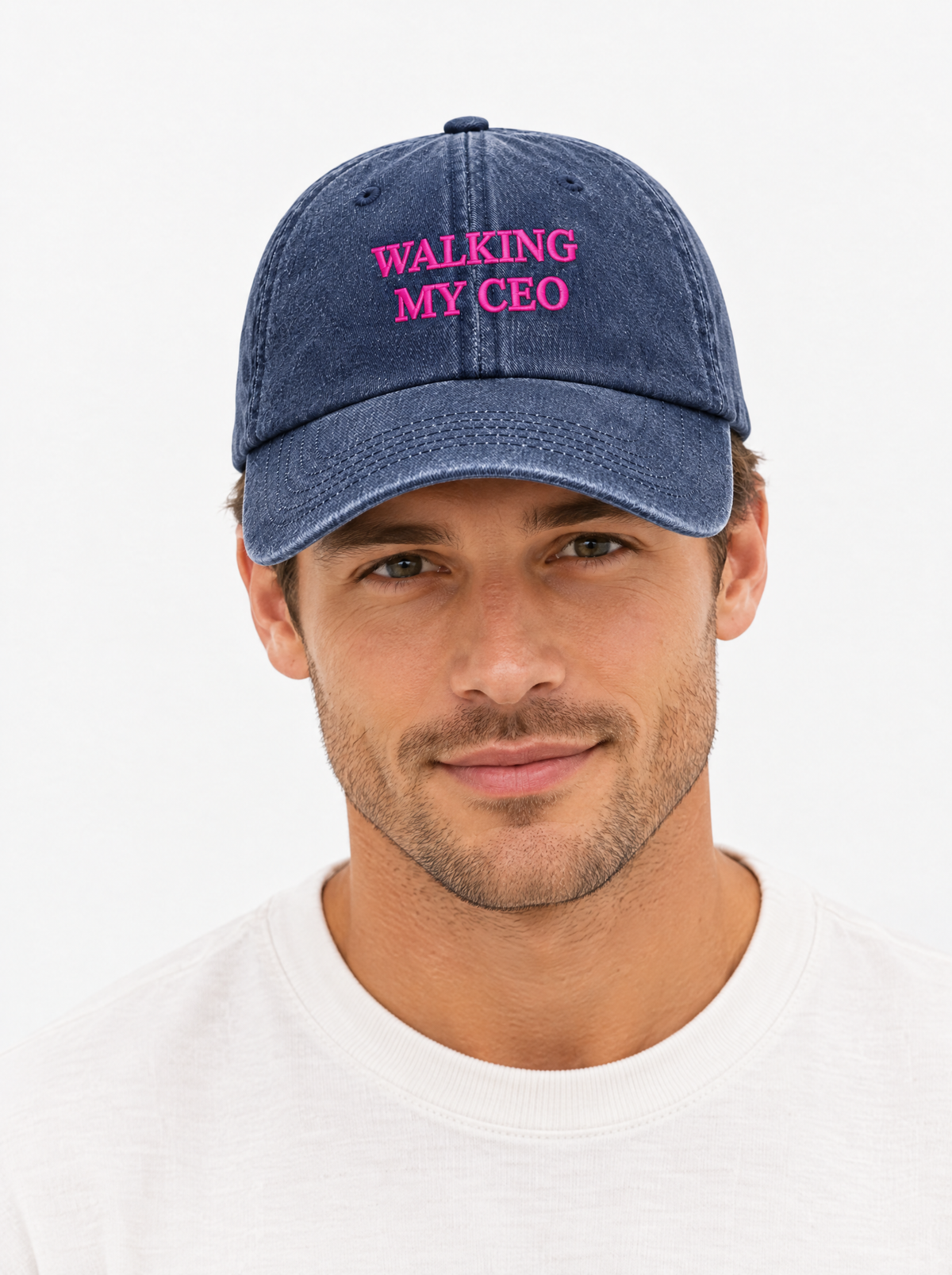Cap Walking my CEO in Navy – getragen