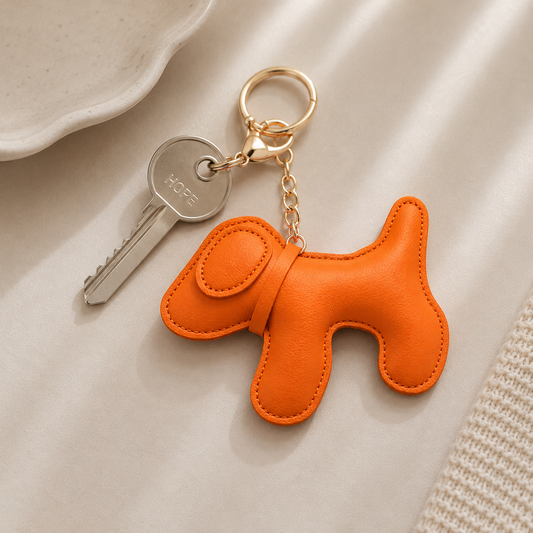 Dog Key Chain - orange