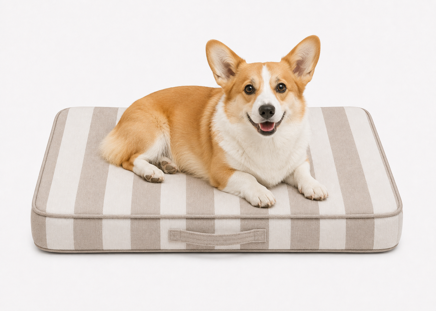 Hundematratze Stripes - taupe