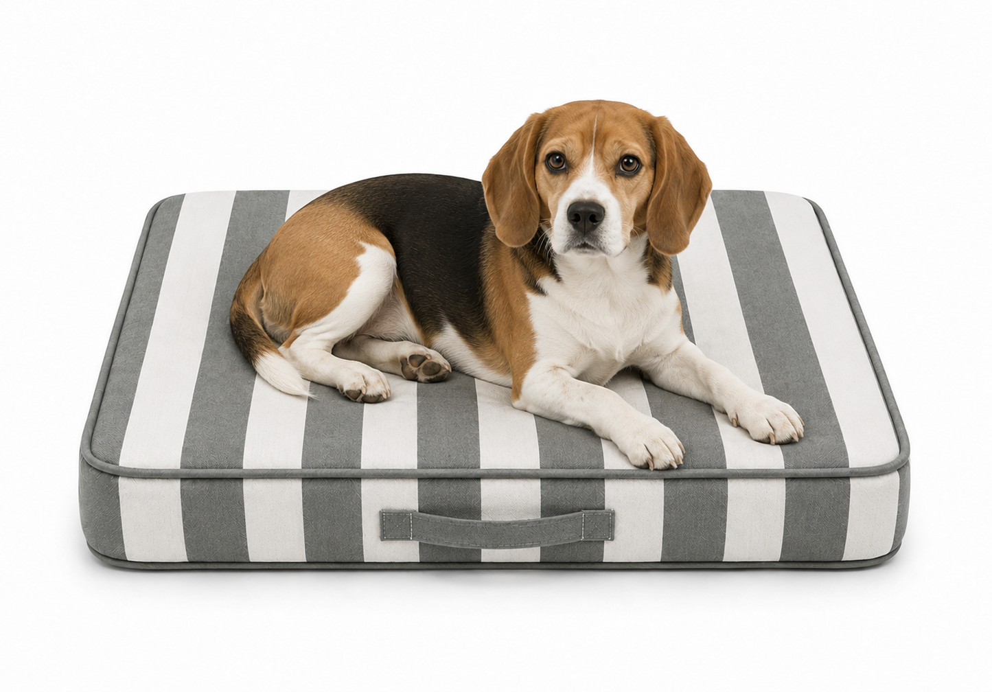 Hundematratze Stripes - dark grey