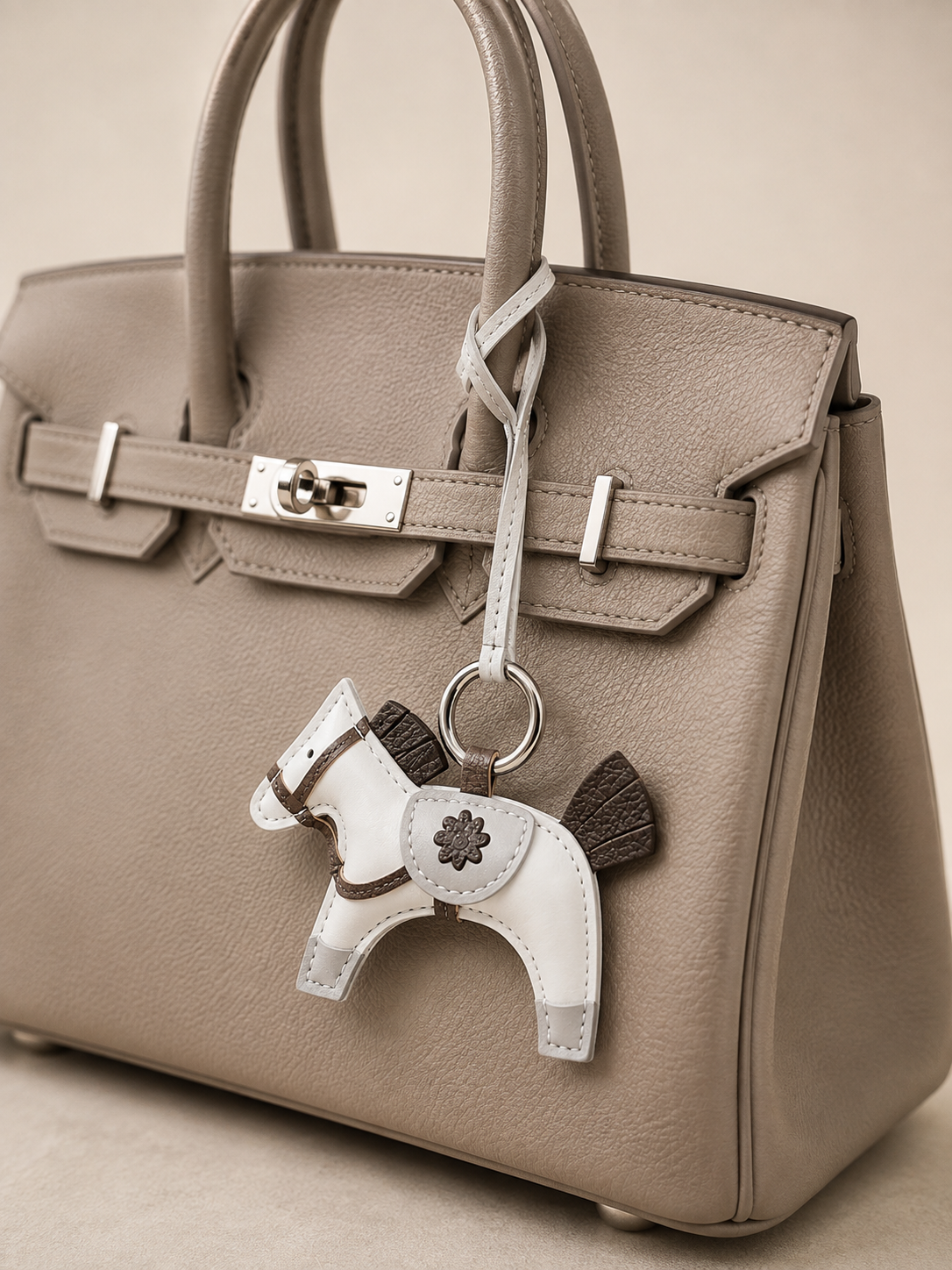 Dachshund bag charm Franzl Winter - black