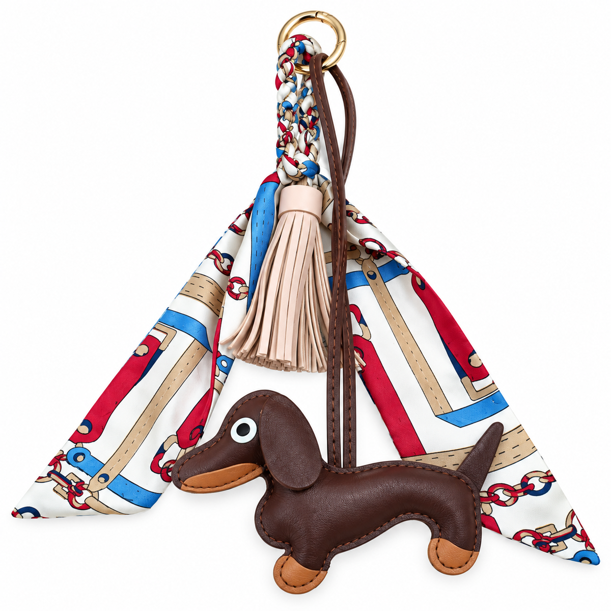 Dackel Taschenanhänger Twilly in Braun
