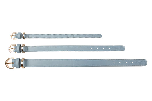 Hundehalsband Classy light blue - gold