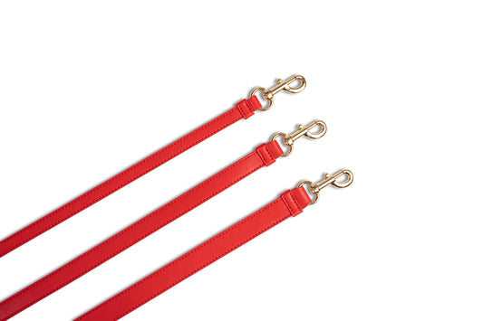 Hundeleine Classy red - gold