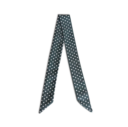 Twilly Polka Dots - dark green