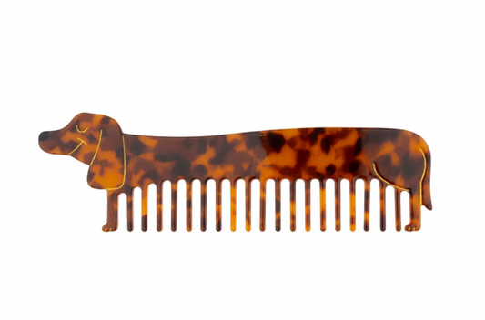 Dachshund-shaped comb