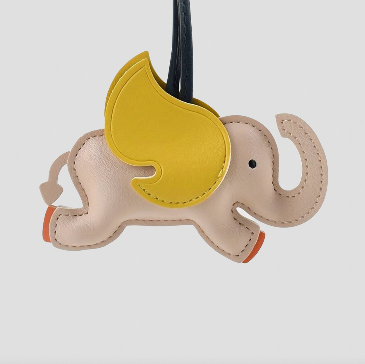 Elefant Taschenanhänger creme