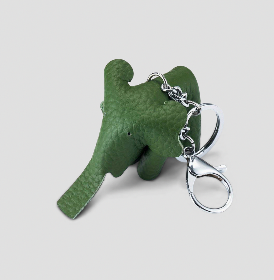 Elefant Schlüsselanhänger green