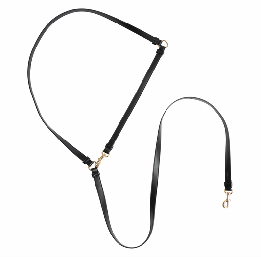 Hundeleine Classy black - gold