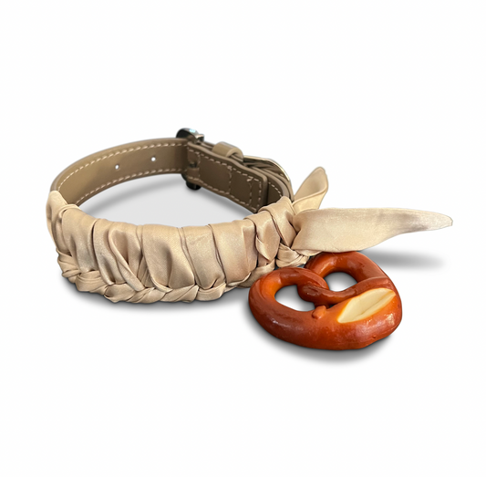 Hundehalsband Brezn dark champagner - Limited Edition