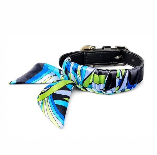 Hundehalsband Twilly Retro - bleu
