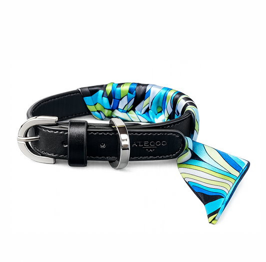 Hundehalsband Twilly Retro - bleu