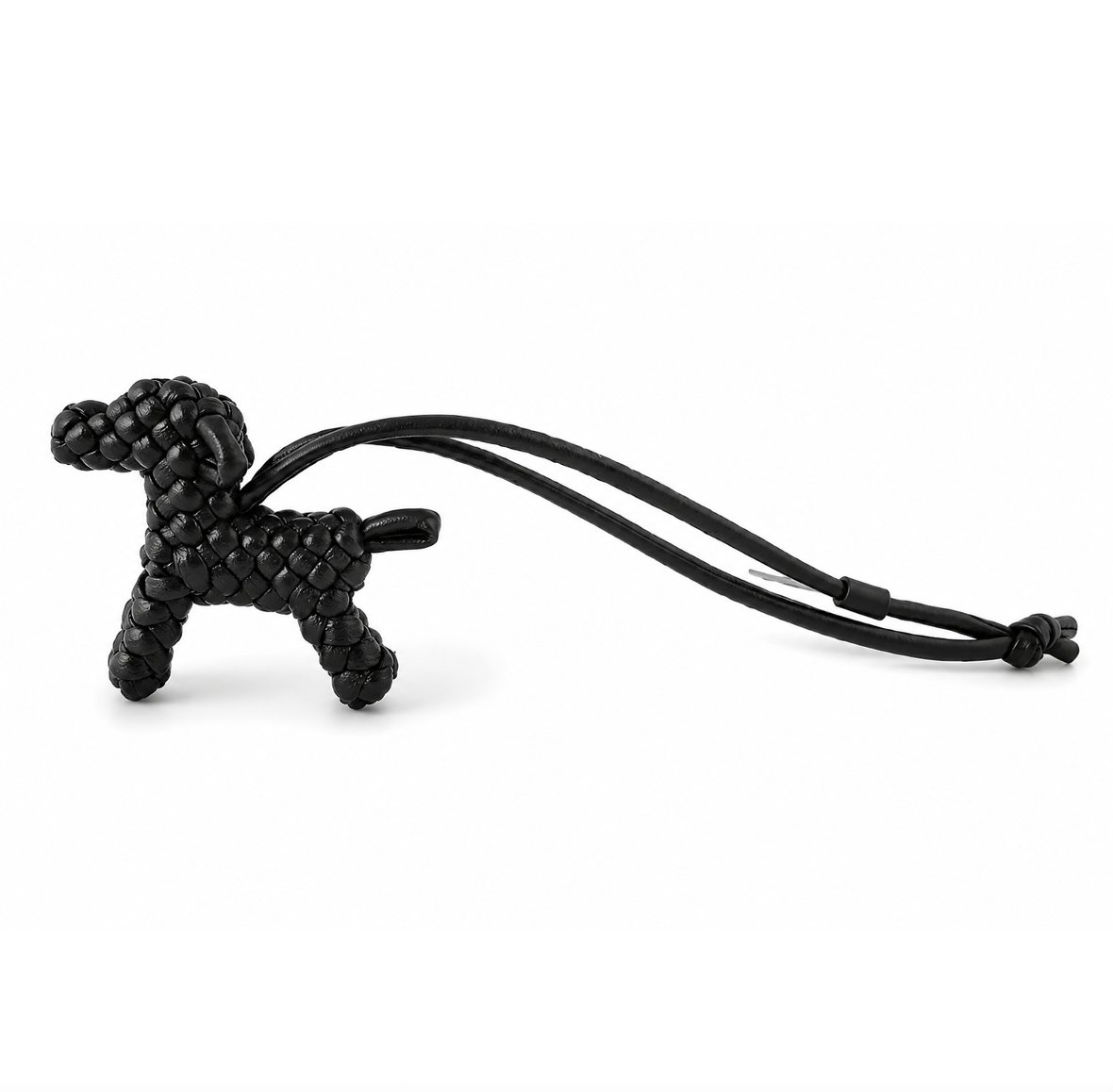 Knotted Dog Taschenanhänger - schwarz