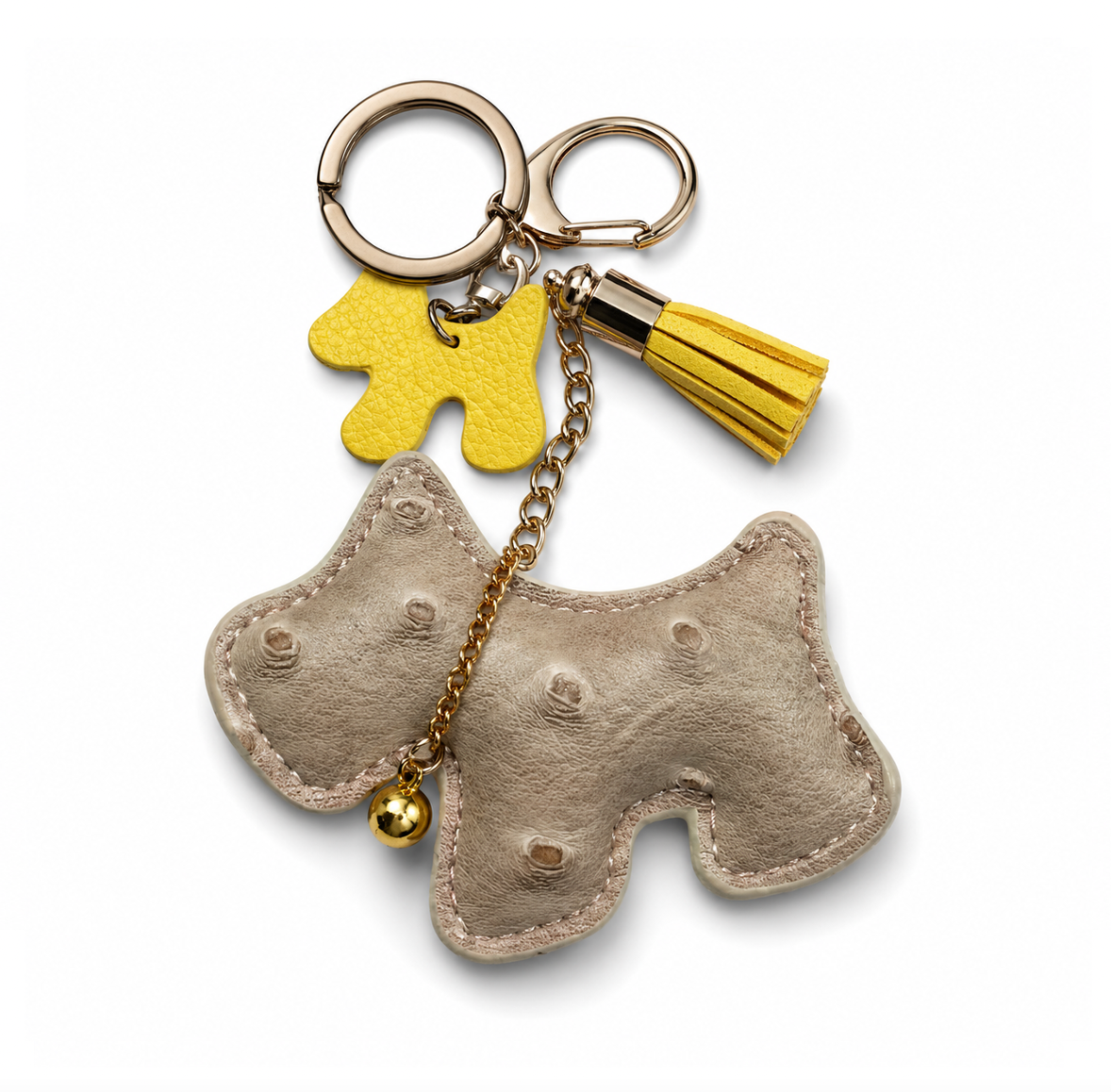 Schlüsselanhänger Dog - taupe