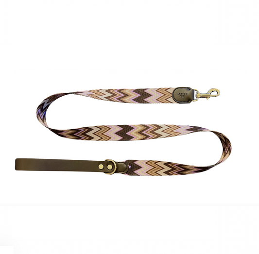 Dog leash Chevron Violet