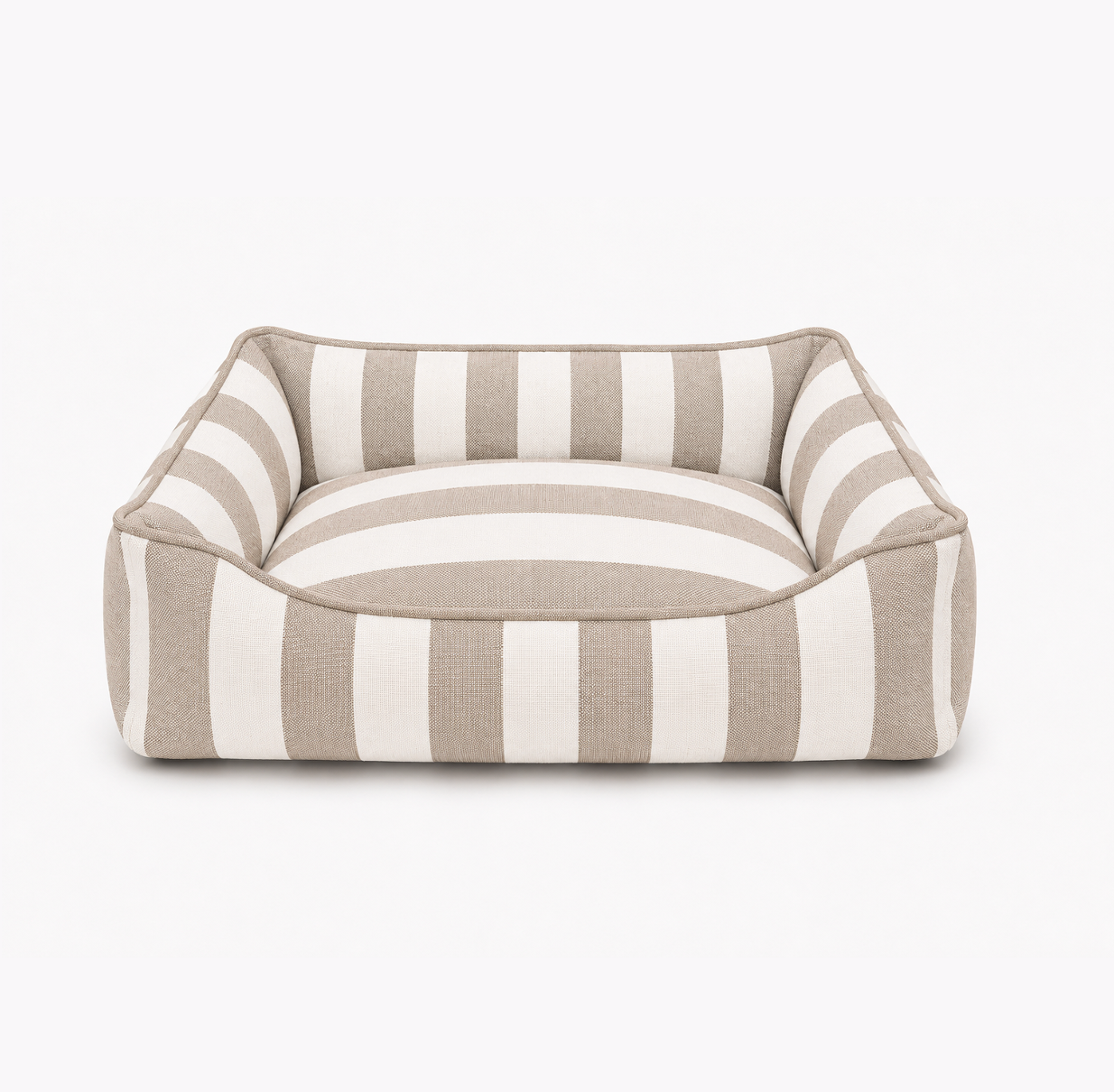 Hundebett Stripes - taupe