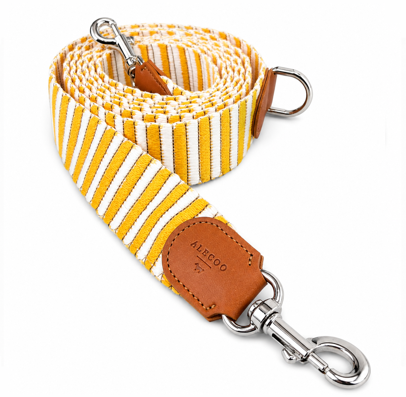 Hundeleine STRIPES adjustable - yellow