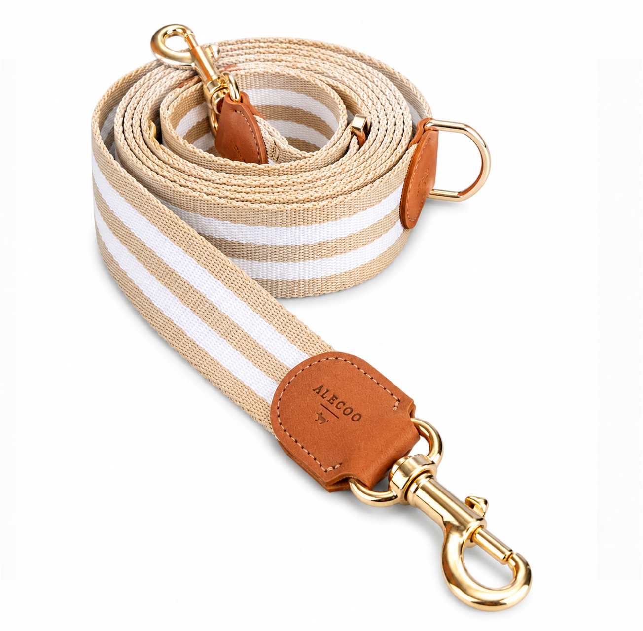 Hundeleine STRIPES Adjustable - beige