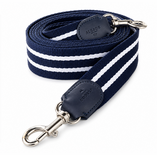 Hundeleine STRIPES adjustable - navy