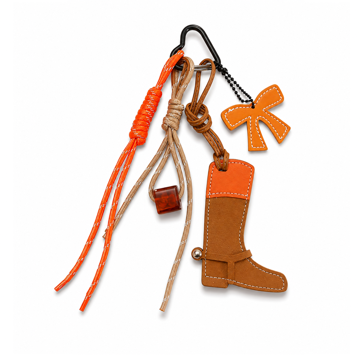 Boot Taschenanhänger - cognac
