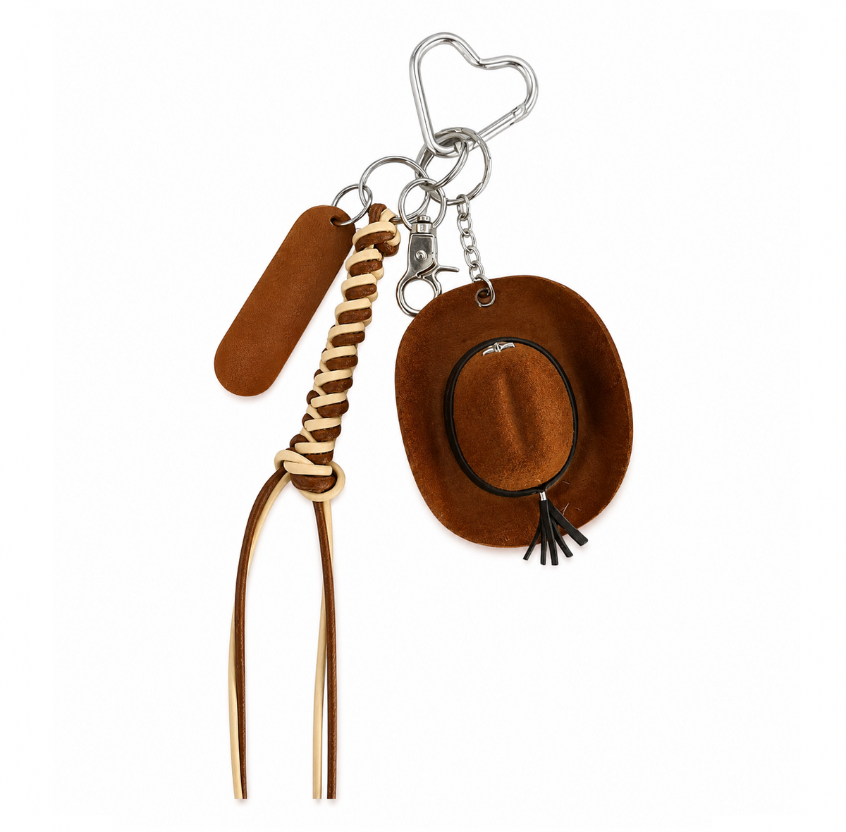 Cowboyhut Taschenanhänger - braun
